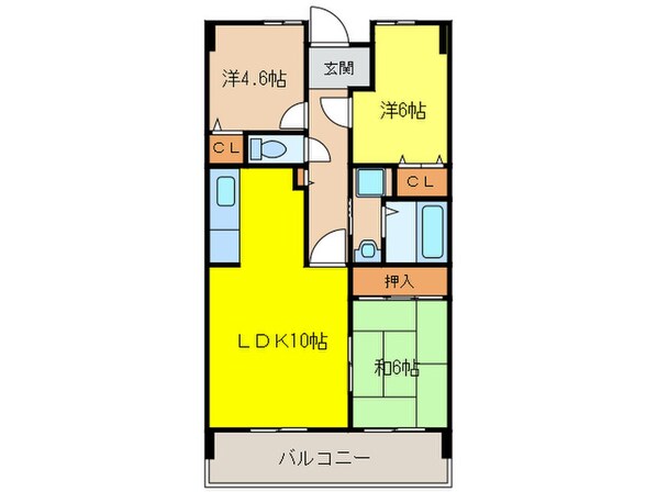 パストラル和泉の物件間取画像